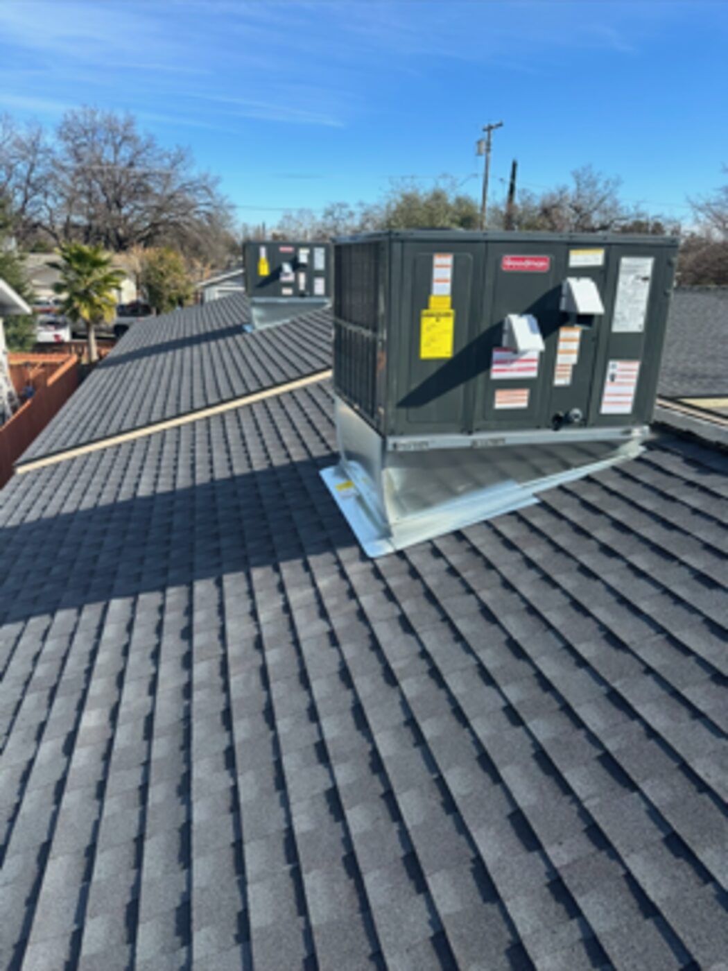 Commercial rooftop HVAC unit serviced by Infinite Air in Redding CA